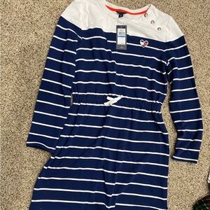 Tommy Hilfiger Girls Striped French Terry Dress